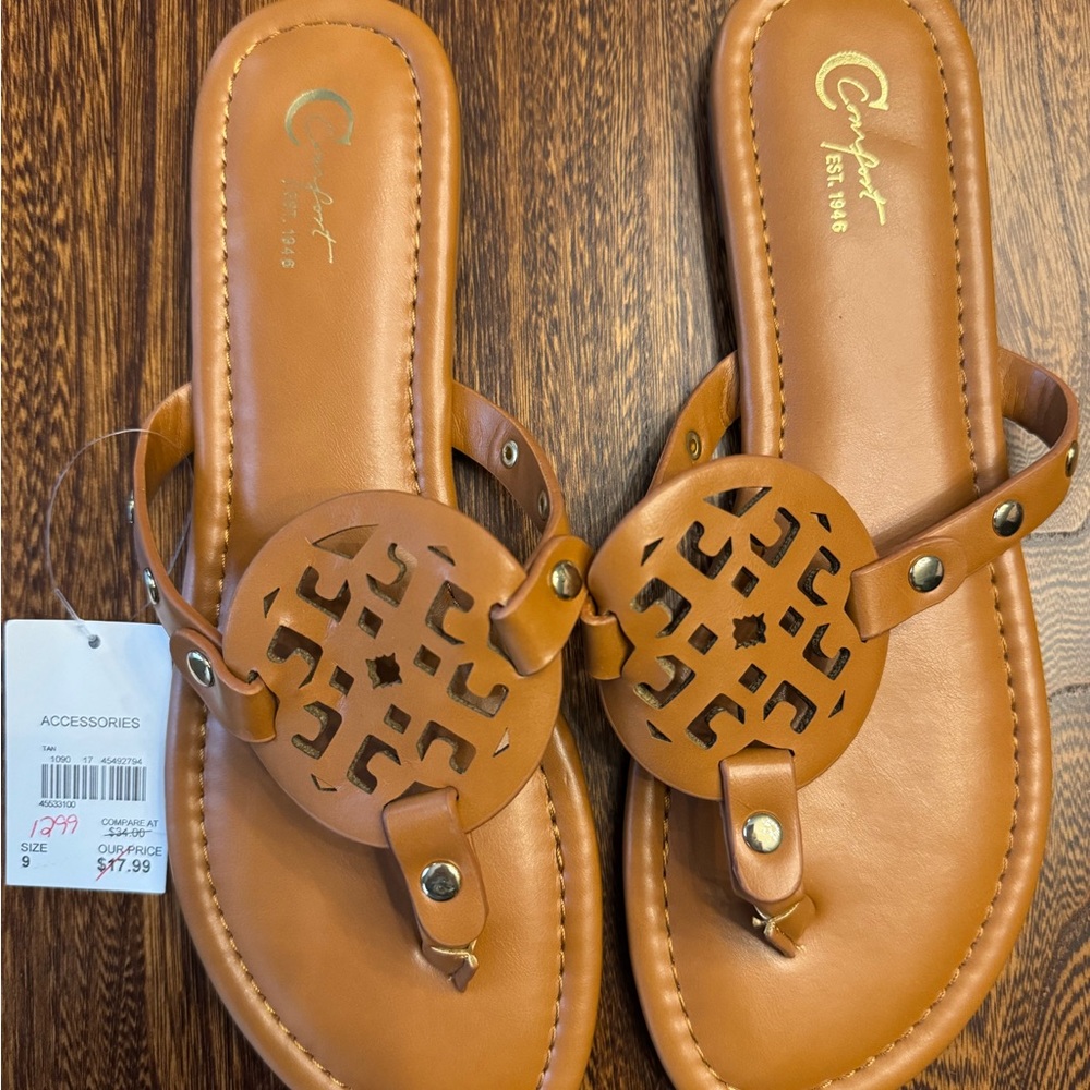 Cato Brown Cutout Sandals